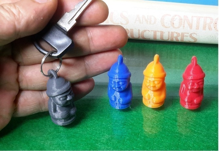 Dolhareubang ("Stone Grandfather") - Keychain 3D Print 108375