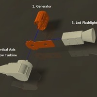 Blow-Powered LED Flashlight - Thumbnail 2
