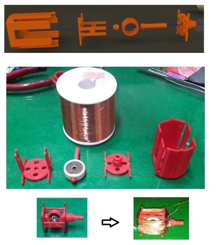 Blow-Powered LED Flashlight 3D Print 108379