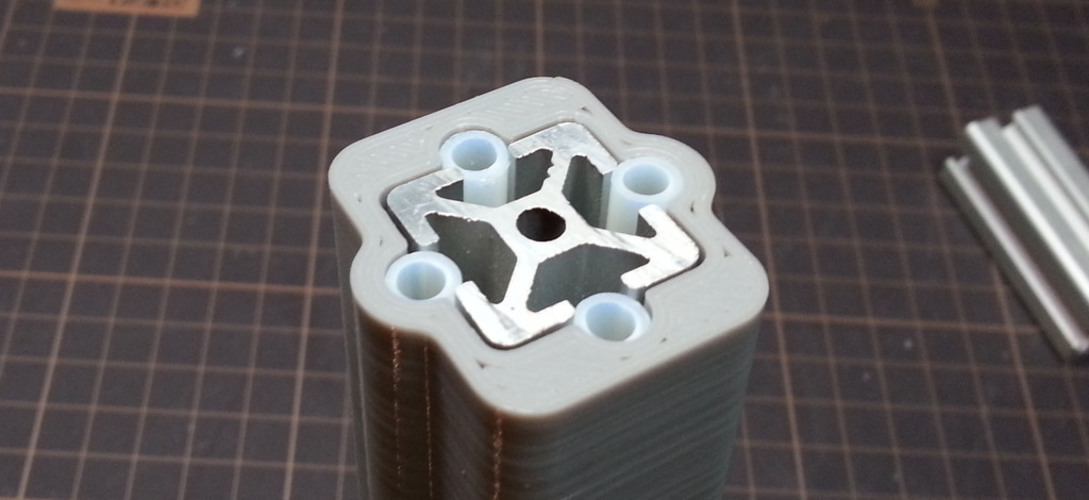 IDEA - connector for aluminum profiles, without screws 3D Print 108389