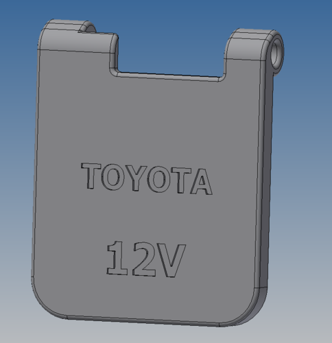 12V Toyota Land Criuser Cover 3D Print 108421
