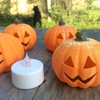 Small Baby Jack -- O'Lantern - fits $1 store LED tealight 3D Printing 108457