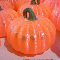 Small Small Pumpkin Container with Locking Cap For Candy Pieces 3D Printing 108493