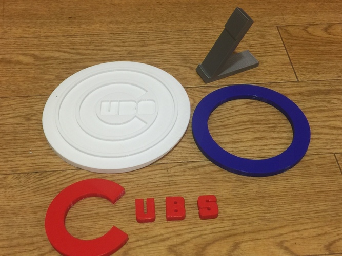 Chicago Cubs Logo 3D Print 108621