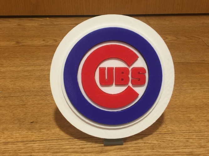 Chicago Cubs Logo 3D Print 108622