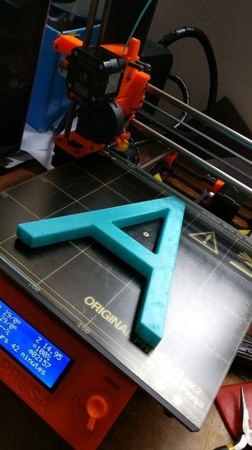 Letter A 3D Print 108652