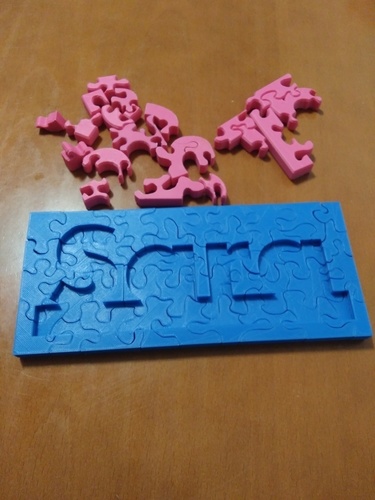 Sara Puzzle 3D Print 108669