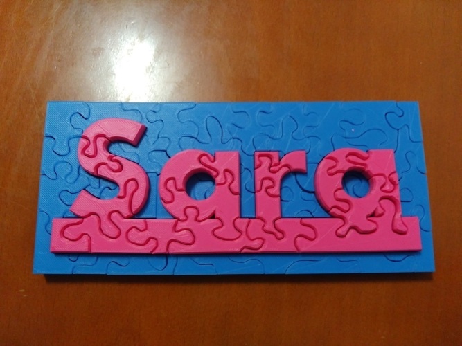 Sara Puzzle 3D Print 108672