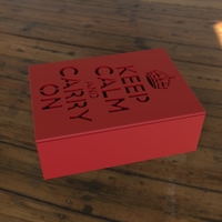 Small Box Keep Calm 3D Printing 108696