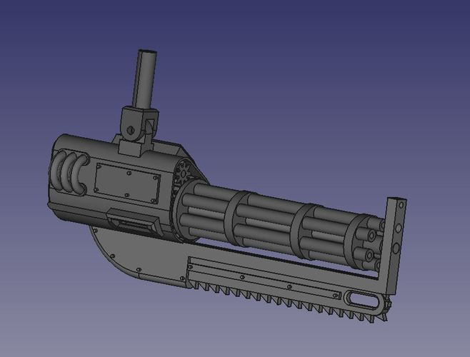 Chainsaw Gun inspired by Warhammer 3D Print 108760