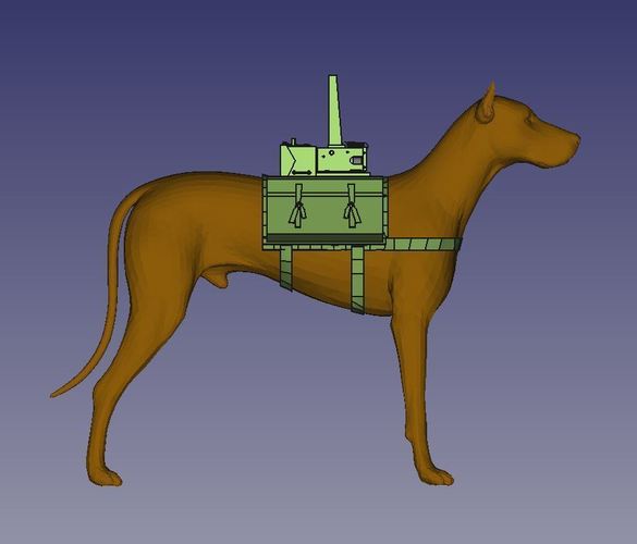 Bomb Dog, historic, used by Soviets WWII 3D Print 108781