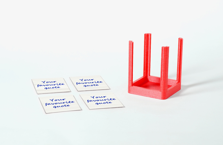 YOUR FAVOURITE QUOTE DESKTOP ORGANIZER 3D Print 108840