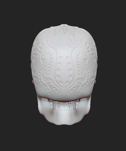 SUGAR SKULL (UPDATED) Added new file 12-1-16 3D Print 108852