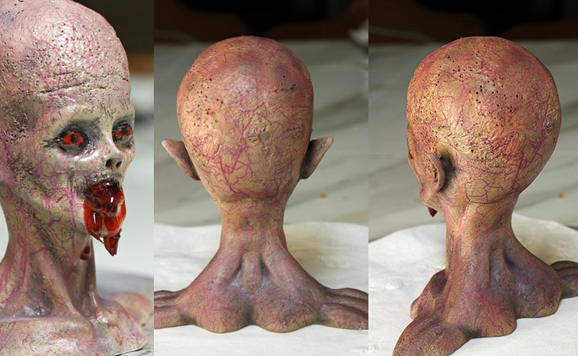 Zombie Queen Bust 3D Print 108919