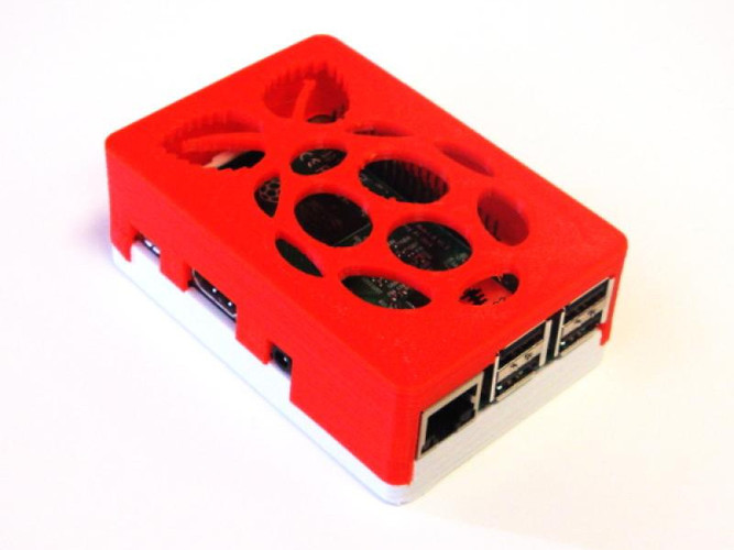 Push-to-fit Raspberry Pi model B box 3D Print 108928
