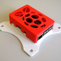 Small Push-to-fit Raspberry Pi model B box 3D Printing 108929