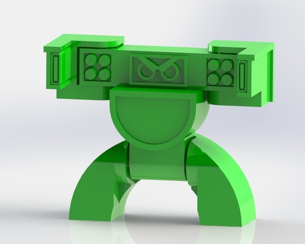 Alphabot - D 3D Print 108936