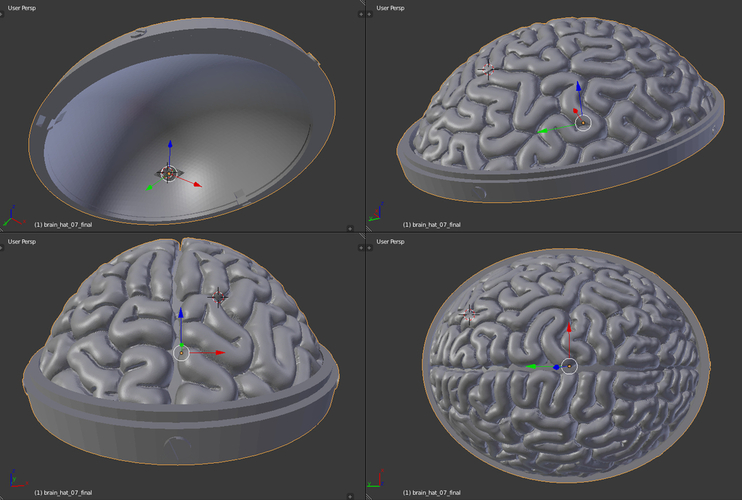Brain Hat 3D Print 108943