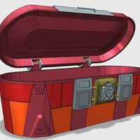 Small Borderlands Red Loot Chest 3D Printing 108982