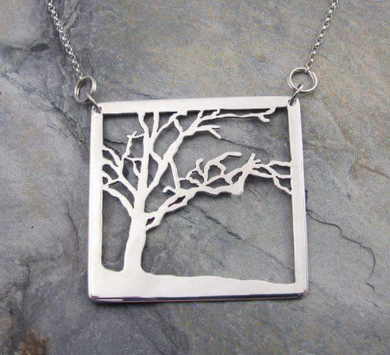Pendant "Tree" 3D Print 109019