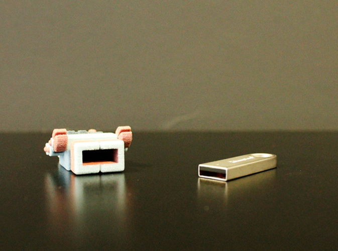Bling USB Robot 3D Print 10908