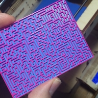 Small Random maze generator with base 3D Printing 109097