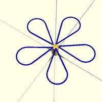 Super Flowers (drooloop flowers) Wide Petal- customizable - Thumbnail 6