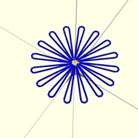 Super Flowers (drooloop flowers) Wide Petal- customizable - Thumbnail 7