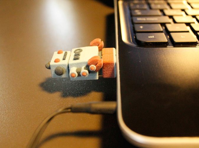 Bling USB Robot 3D Print 10913