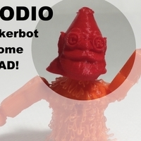 Small Modio Markerbot Gnome Head! 3D Printing 109152