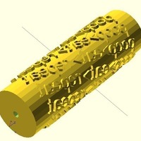 Customizable Text Paint Roller - Thumbnail 2