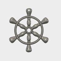 Ship Wheel Pendant - Thumbnail 3