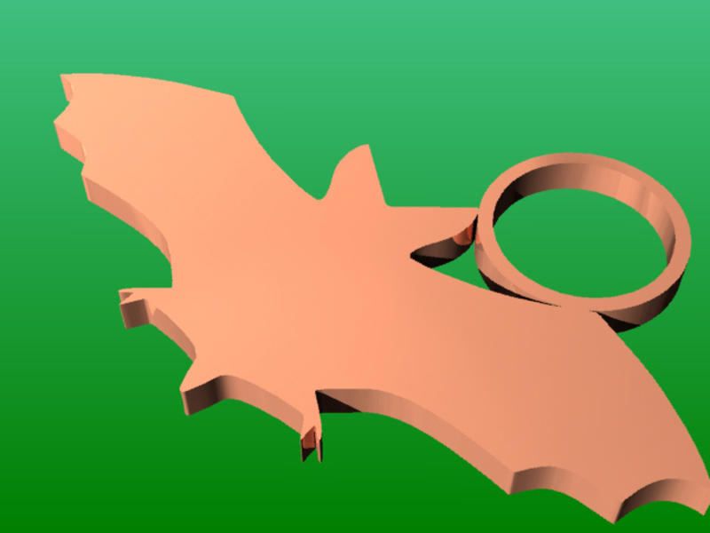 Bat keyring
