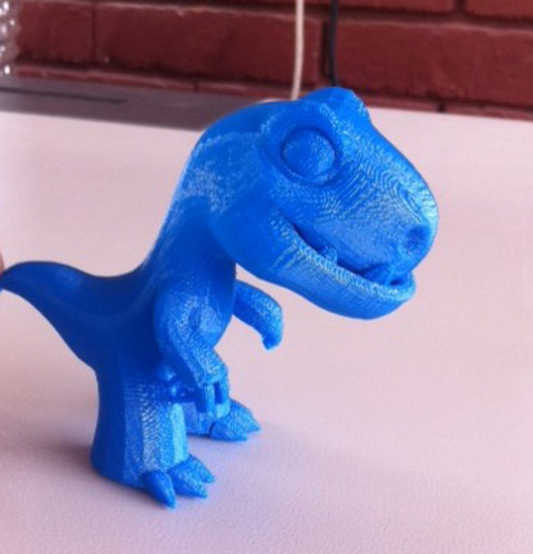 Two Dinosaurs without support 3D Print 10932