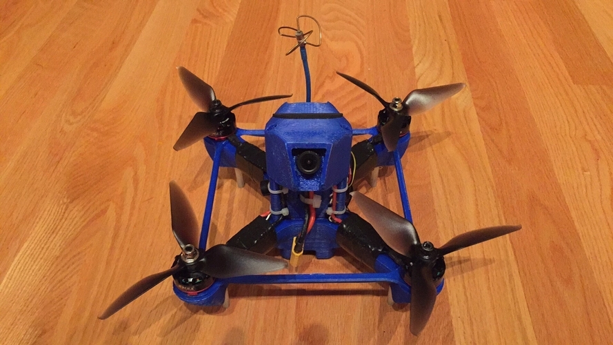 Birdbone Aero 210 FPV Mini Quad Frame 3D Print 109328