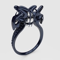 Small Dragon keeper ring 3D Printing 109375