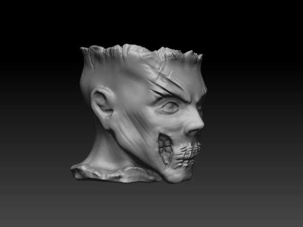 Medium Zombie Head Candy Holder 3D Printing 109412