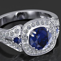 Wedding Ring Sapphir - Thumbnail 1