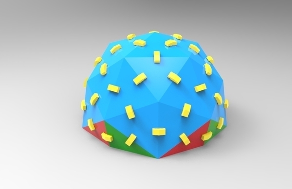geodesic dome laser cut style