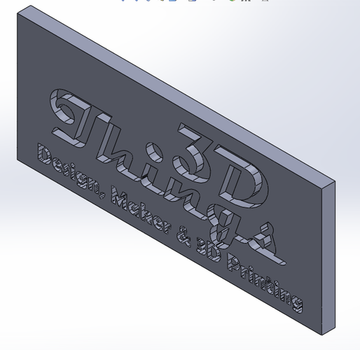 3D THINGS LOGO 3D Print 109486