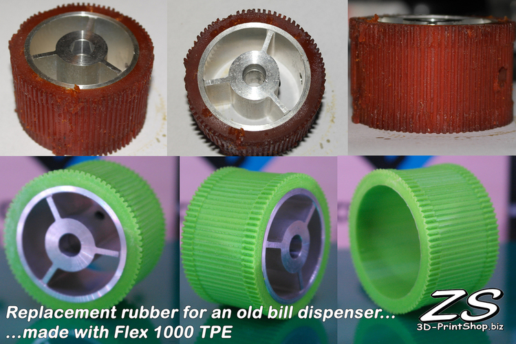 Replacement rubber