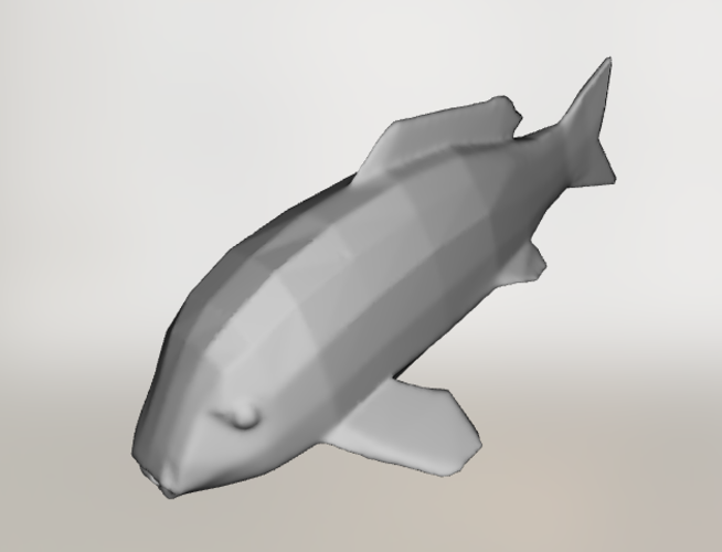 Low Poly Koi Fish 3D Print 109710