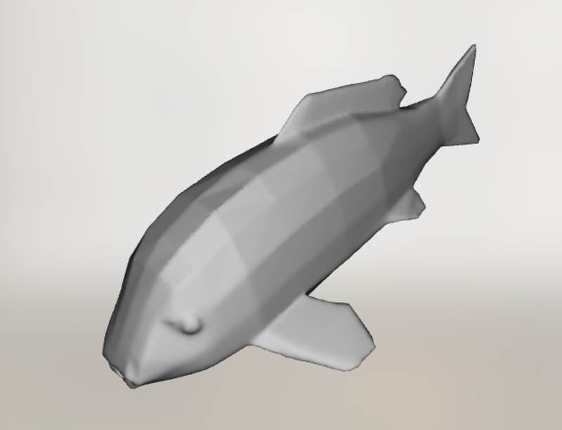 Low Poly Koi Fish