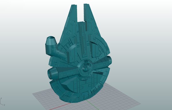 Medium Millenium Falcon 3D Printing 109712