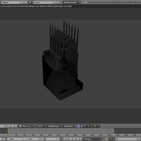 Small Minecraft Throne Room (Kings Landing) 3D Printing 109776