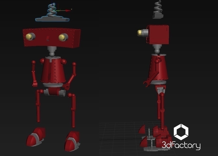 Bad Robot - 3dPrintable - 3dFactory Brasil 3D Print 110039