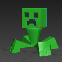 Minecraft Creeper - 3dPrintable - 3dFactory Brasil - Thumbnail 1