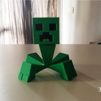 Minecraft Creeper - 3dPrintable - 3dFactory Brasil - Thumbnail 2