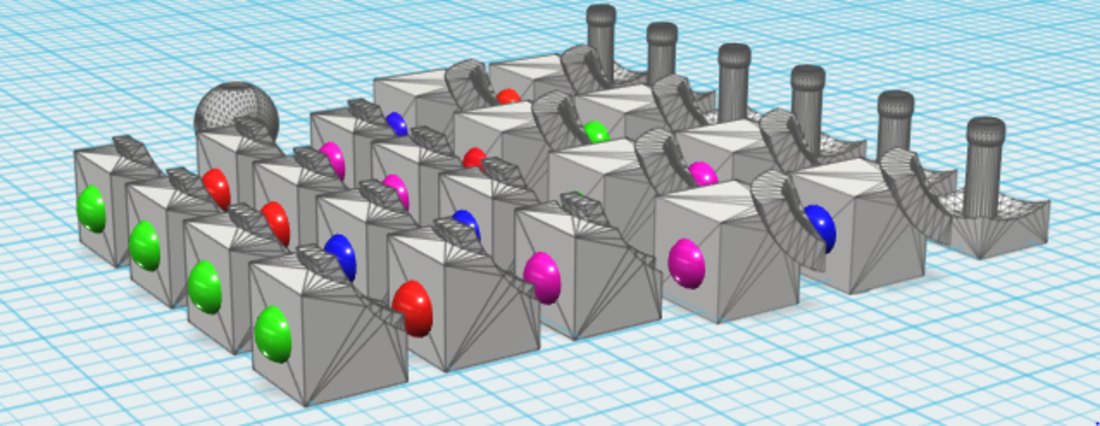 rubik cube peices  3D Print 110054