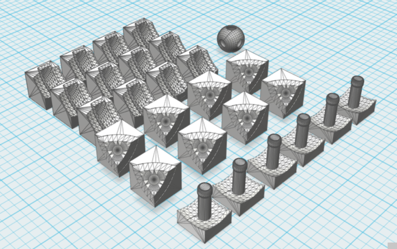 rubik cube peices  3D Print 110055